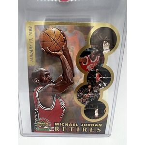 Upper Deck Michael Jordan Retires Limited Edition Collectors Card